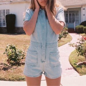 NWOT Zara denim romper